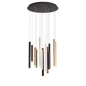 Lámpara LED  84W 3000K serie CALA Blanco+Negro+Oro+Corten - 60x250h