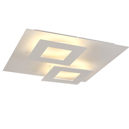 Plafón LED 48W 3000K serie DALIA Blanco - 50x50x7.5h