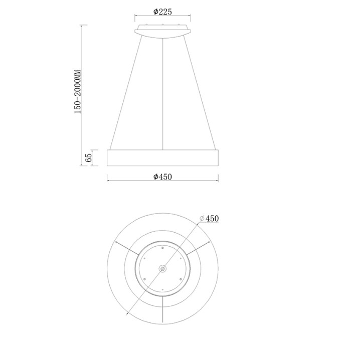 Lámpara LED  Dimable serie NISEKO Madera - 45x50-200h