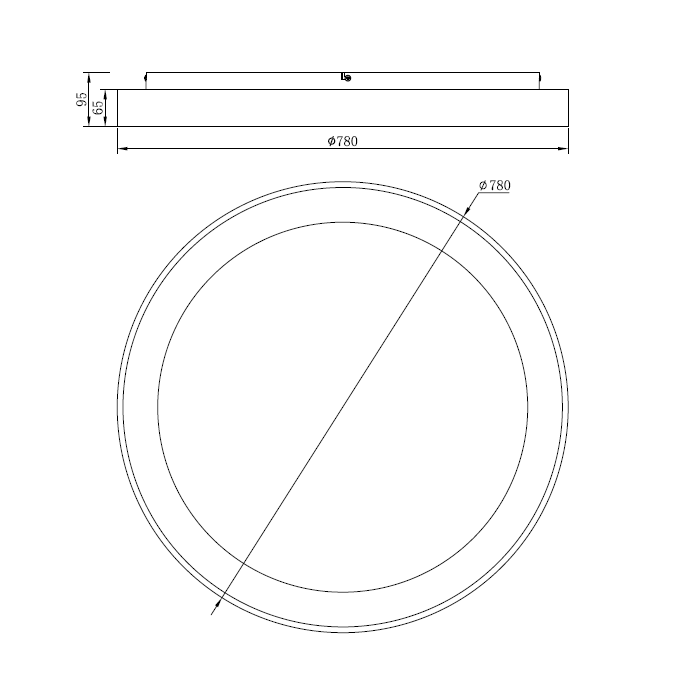 Plafón LED serie NISEKO Blanco - 78x9.5h Plafón LED serie NISEKO Blanco - 78x9.5h