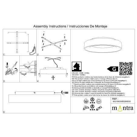 Plafón LED serie NISEKO Madera - 45x9.5h