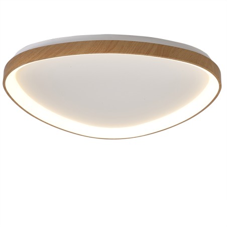 Plafón LED serie NISEKO Madera - 61.1x60.5x6.1h