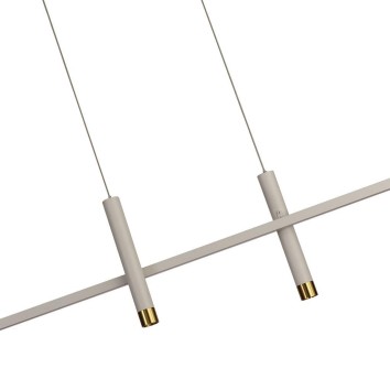 Lámpara LED 30W 3000K serie ESPARTA Blanco+Oro - 103x7x150h 2