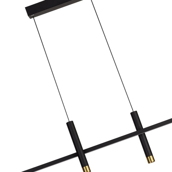 Lámpara LED 30W 3000K serie ESPARTA Negro+Oro - 103x7x150h