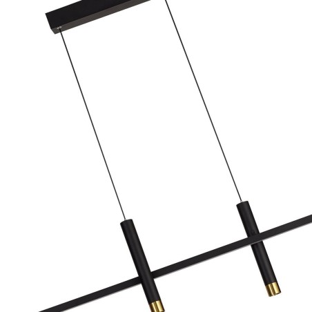 Lámpara LED 30W 3000K serie ESPARTA Negro+Oro - 103x7x150h