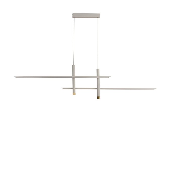 Lámpara LED 50W 3000K serie ESPARTA Blanco+Oro - 151x7x150h