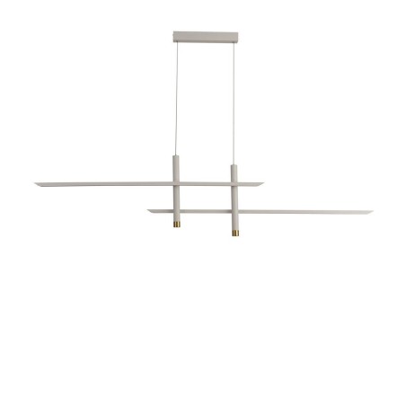 Lámpara LED 50W 3000K serie ESPARTA Blanco+Oro - 151x7x150h