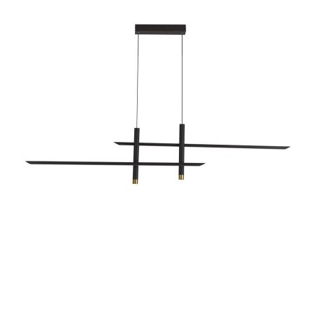 Lámpara LED 50W 3000K serie ESPARTA Negro+Oro - 151x7x150h