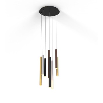 Lámpara LED  48W 3000K serie CALA Blanco+Negro+Oro+Corten - 40x250h