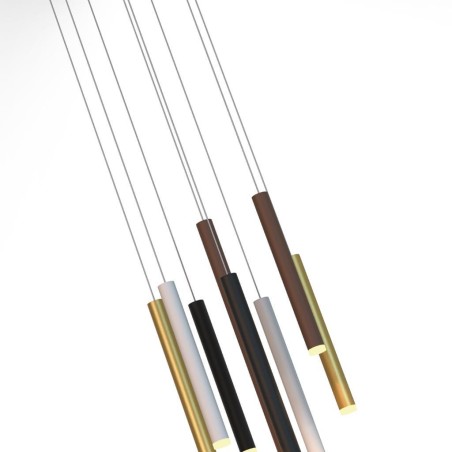 Lámpara LED  48W 3000K serie CALA Blanco+Negro+Oro+Corten - 40x250h