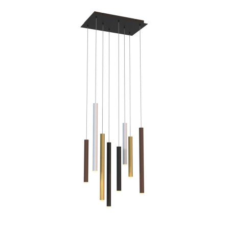 Lámpara LED  48W 3000K serie CALA Blanco+Negro+Oro+Corten - 50x30x250h