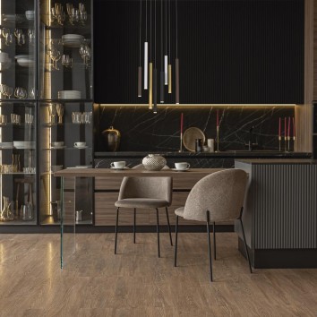 Lámpara LED  48W 3000K serie CALA Blanco+Negro+Oro+Corten - 50x30x250h 2