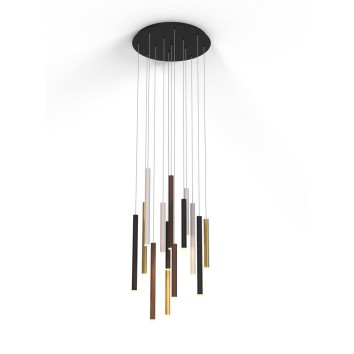 Lámpara LED  84W 3000K serie CALA Blanco+Negro+Oro+Corten - 60x250h 2