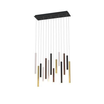 Lámpara LED  84W 3000K serie CALA Blanco+Negro+Oro+Corten - 90x30x250h