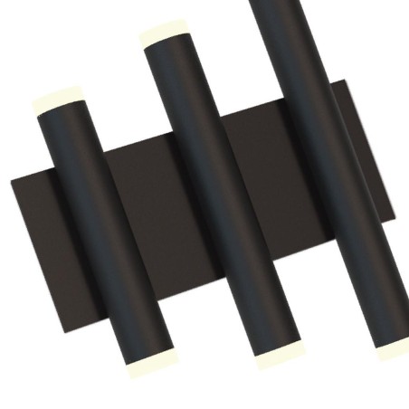 Aplique LED 36W 3000K serie CALA Negro - 28x6.6x30h