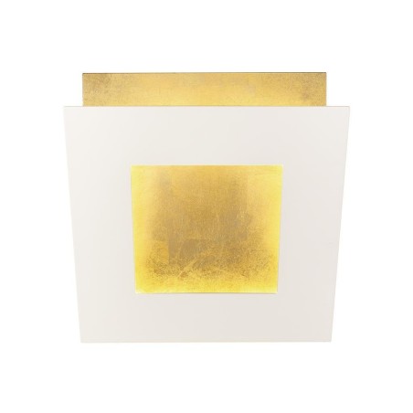 Aplique LED 24W 3000K serie DALIA Blanco+Oro - 22x22x6.3h