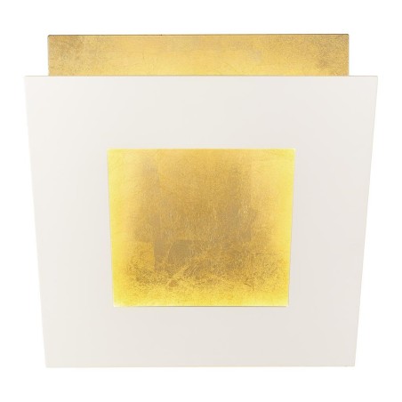 Aplique LED 40W 3000K serie DALIA Blanco+Oro - 40x40x8h