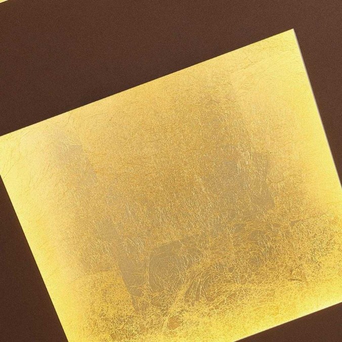 Aplique LED 40W 3000K serie DALIA Corten +Oro - 40x40x8h