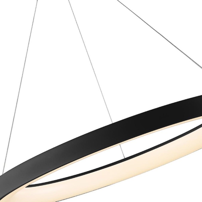 Lámpara LED  Dimable serie NISEKO Negro - 90x50-200h