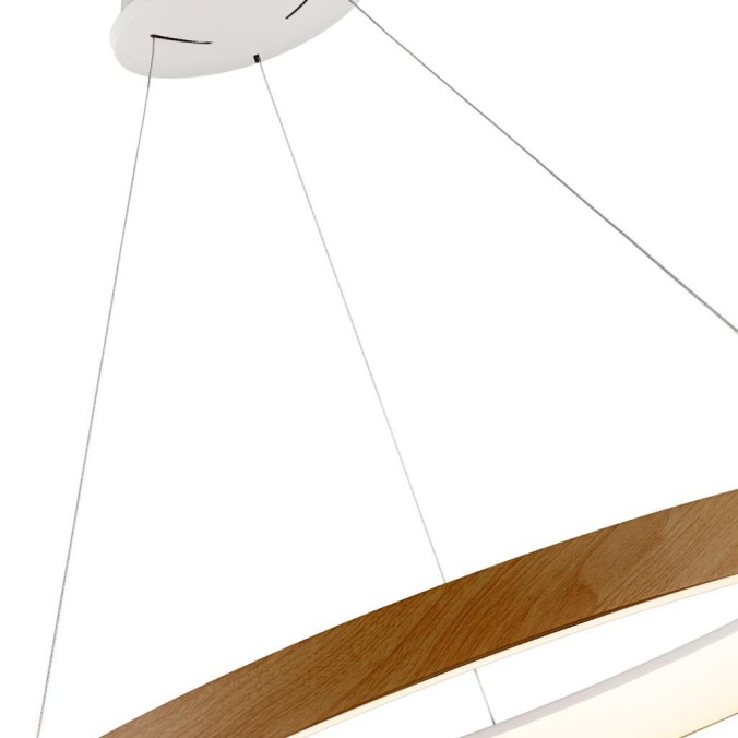 Lámpara LED  Dimable serie NISEKO Madera - 65x50-200h
