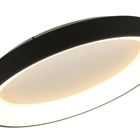 Plafón LED serie NISEKO Negro - 65x9.5h