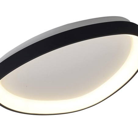 Plafón LED serie NISEKO Negro - 42.1x42.1x6.1h