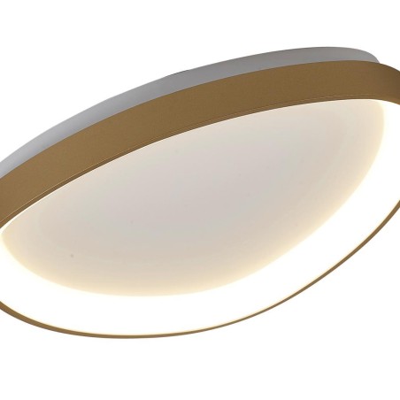 Plafón LED serie NISEKO Oro - 42.1x42.1x6.1h