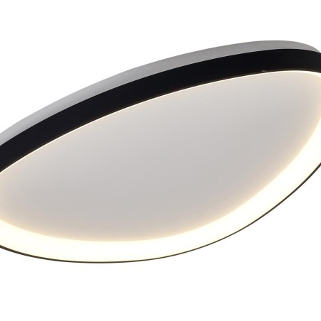 Plafón LED serie NISEKO Negro - 61.1x60.5x6.1h