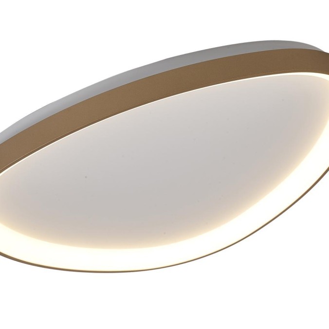 Plafón LED serie NISEKO Oro - 61.1x60.5x6.1h