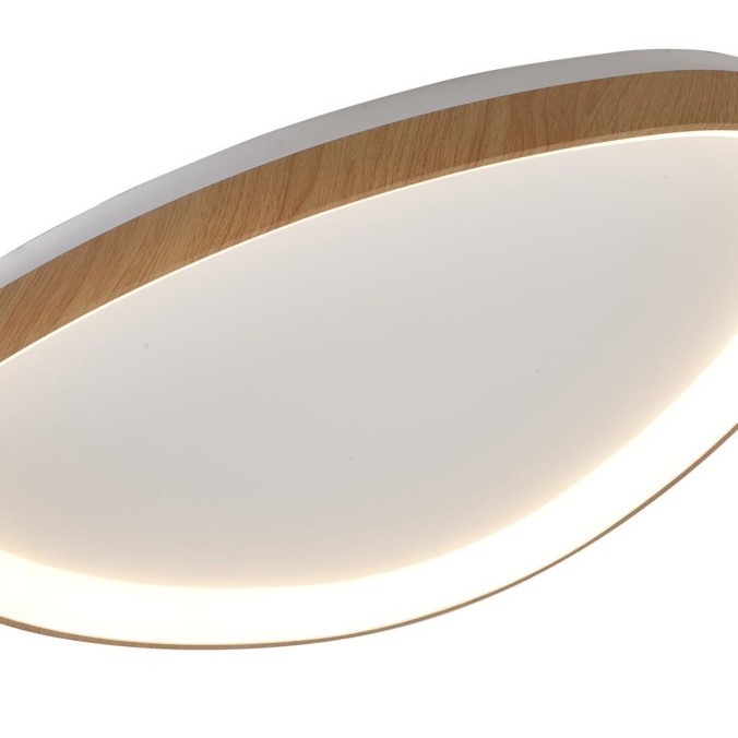 Plafón LED serie NISEKO Madera - 61.1x60.5x6.1h