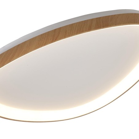 Plafón LED serie NISEKO Madera - 61.1x60.5x6.1h