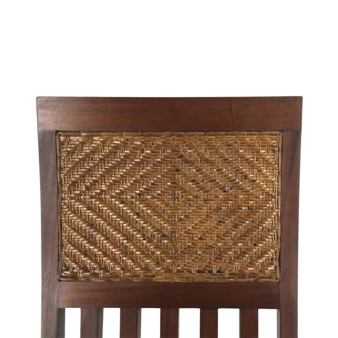 Silla flamingo barrotes verticales rattan - 45 x 50 x 110h