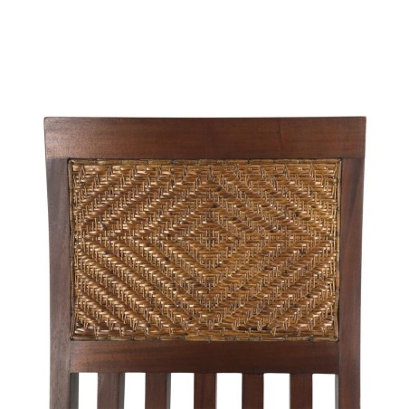 Silla flamingo barrotes verticales rattan - 45 x 50 x 110h