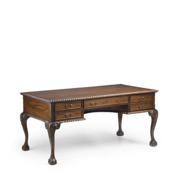 Escritorio vintage chippendale 5 cajones - 160 x 80 x 79h