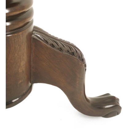 Mesa vintage chippendale redonda 2 cajones - 60 x 60 x 70h