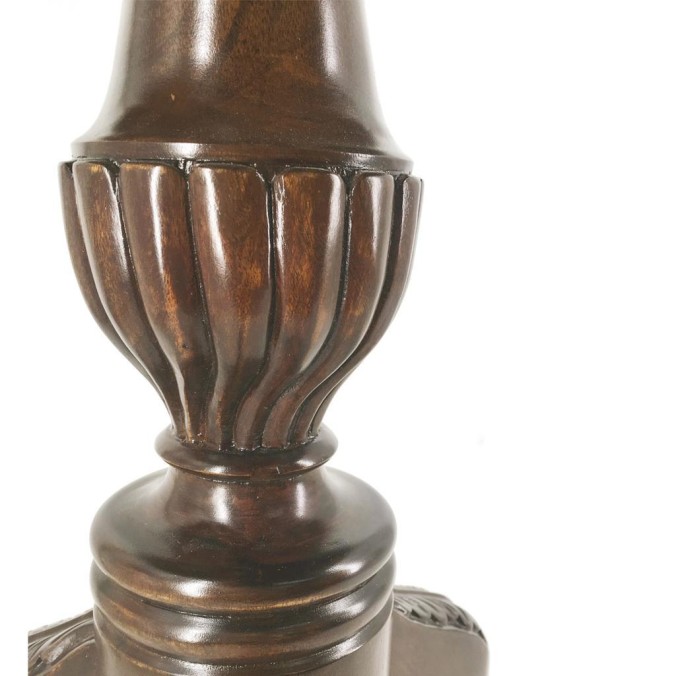 Mesa vintage chippendale redonda 2 cajones - 60 x 60 x 70h