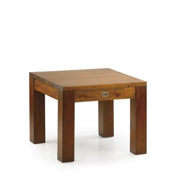 Mesa centro flamingo 1 cajón - 60 x 60 x 42h