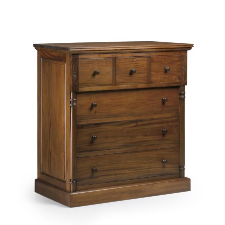 Cómoda vintage con talla 6 cajones - 105 x 55 x 110h