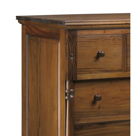 Cómoda vintage con talla 6 cajones - 105 x 55 x 110h