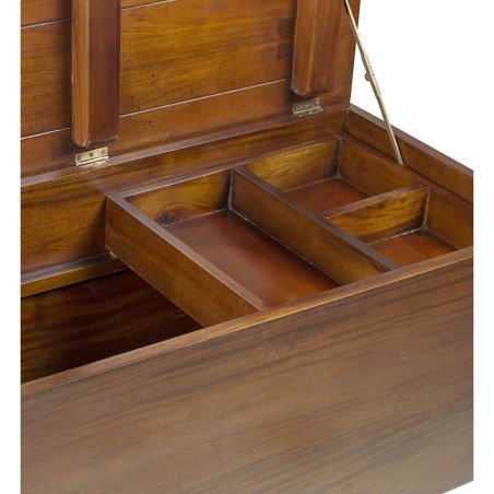 Baúl flamingo con bandeja - 90 x 45 x 47h