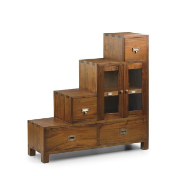 Mueble escalera flamingo derecha 4 cajones 2 puertas - 100 x 32 x 100h