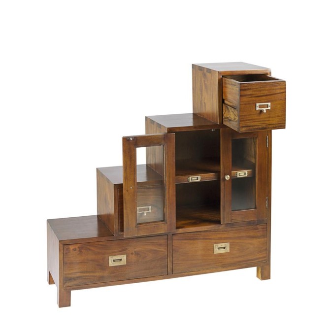 Mueble escalera flamingo derecha 4 cajones 2 puertas - 100 x 32 x 100h