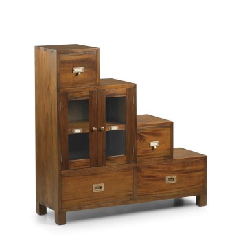 Mueble escalera flamingo izquierda 4 cajones 2 puertas - 100 x 32 x 100h