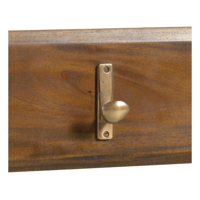 Perchero flamingo pared 4 colgadores - 80 x 15h