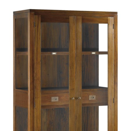 Vitrina flamingo 2 cajones 3 estantes - 100 x 40 x 190h