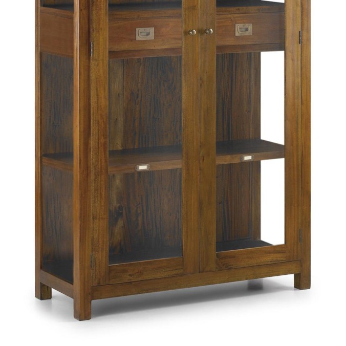 Vitrina flamingo 2 cajones 3 estantes - 100 x 40 x 190h