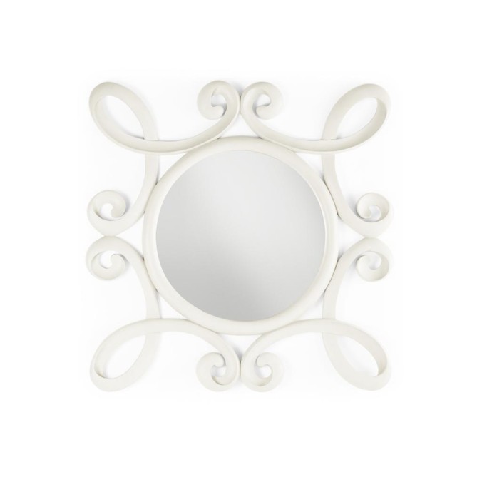 Espejo vintage blanco jasmine - 100 x 100h