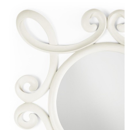 Espejo vintage blanco jasmine - 100 x 100h
