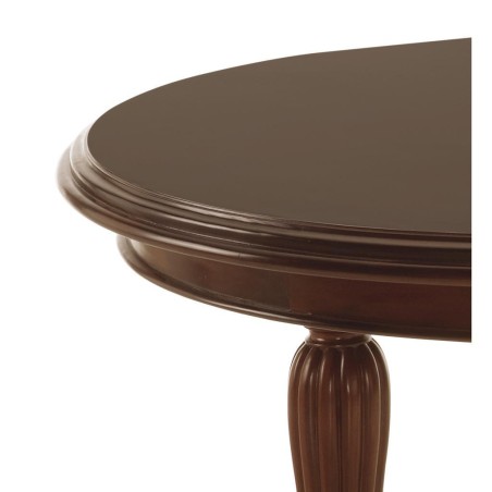 Mesa vintage ovalada victorian con ruedas - 160 - 240 x 110 x 80h