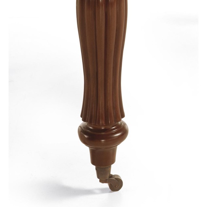 Mesa vintage ovalada victorian con ruedas - 160 - 240 x 110 x 80h